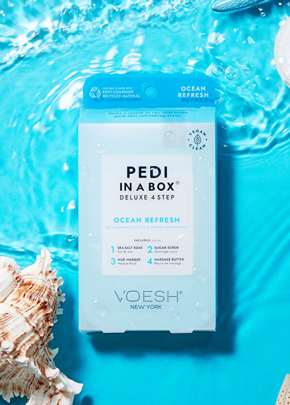 Voesh New York Pedi In A Box Deluxe Okyanus Refresh 4 Adımlı Pedikür Seti - 2