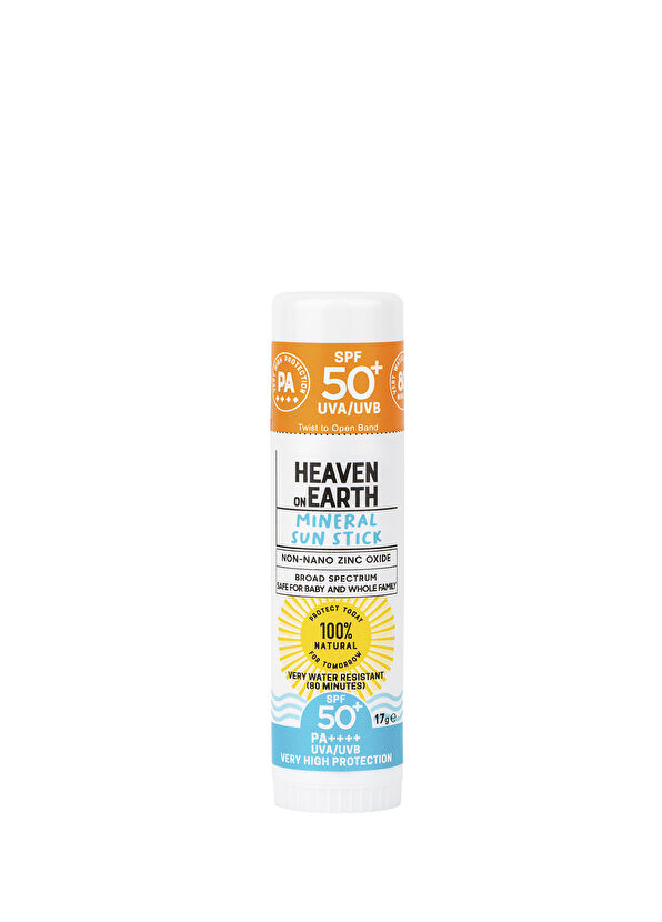 Heaven On Earth Doğal ve Organik Mineral SPF50+/PA++++ Stick Güneş Koruyucu 17 gr - 1