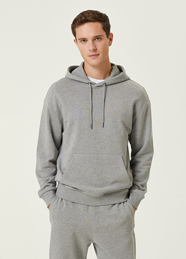 Beymen Club Gri Kapüşonlu Sweatshirt - 1