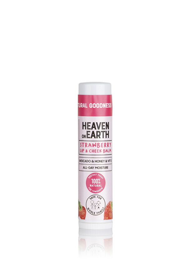 Heaven On Earth %100 Doğal Nemlendirici Besleyici Çilekli Dudak ve Yanak Balmı 10 ml - 1