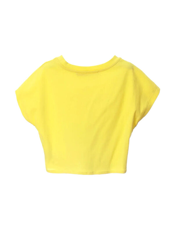 Agatha Ruiz de la Prada Vigo Sarı Düğüm Detaylı Kız Çocuk T-shirt - 2