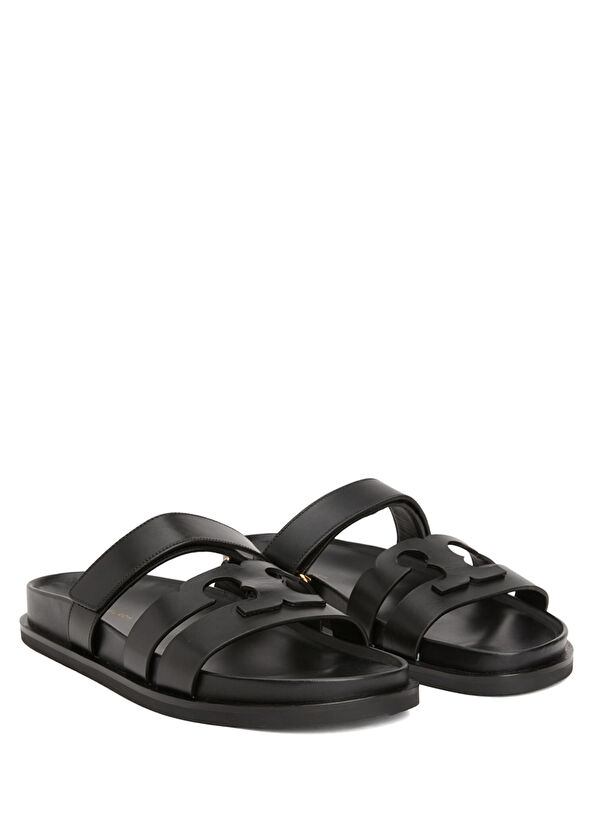 Siyah Kadın Deri Terlik - Görsel 3