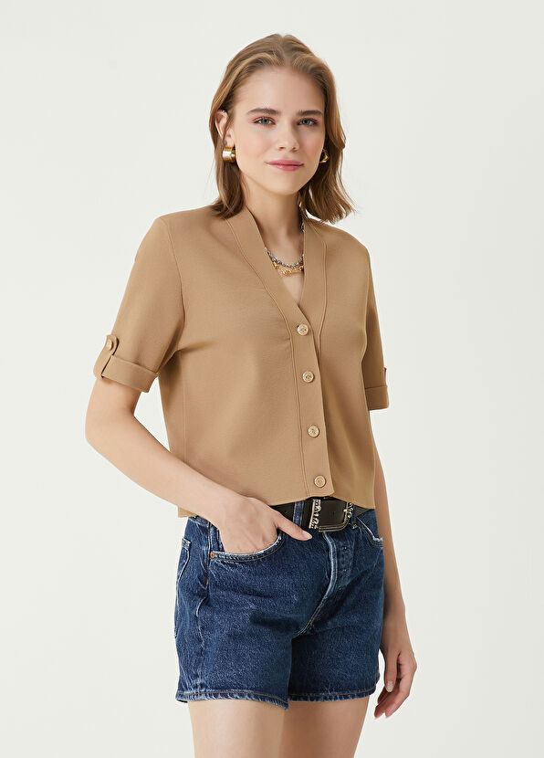 Beymen Club Koyu Bej Triko Ceket - 4