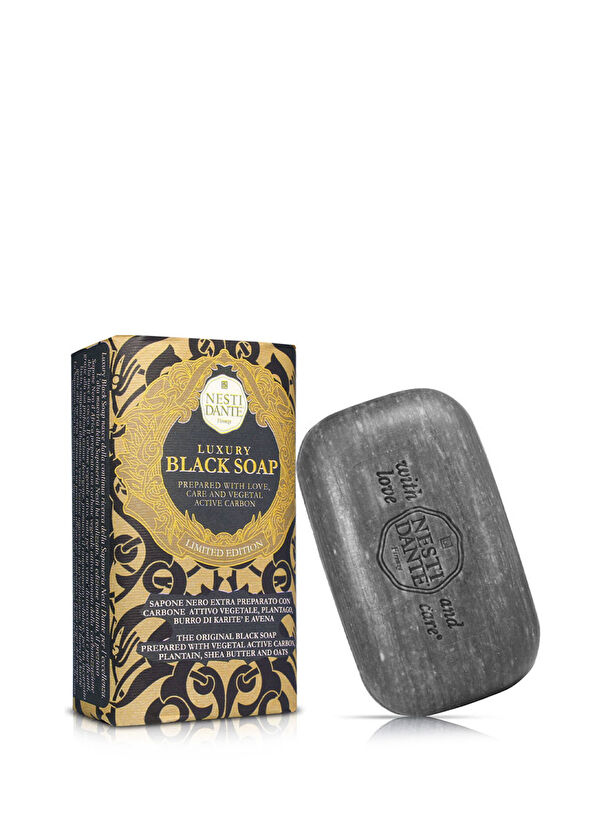 Nesti Dante Luxury Black Aktif Karbon ve Shea Yağı Canlandırıcı ve Sıkılaştırıcı Banyo Sabunu 250 gr - 1