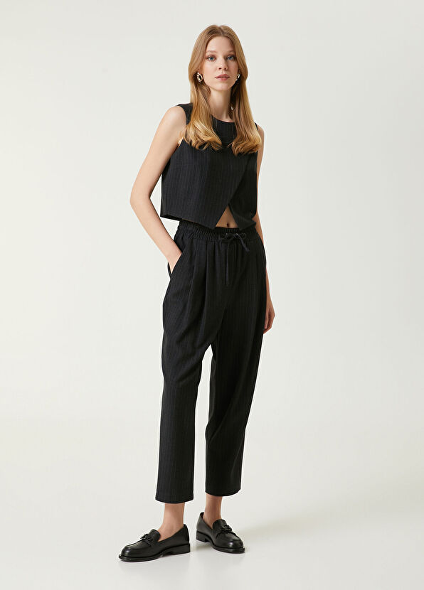 Beymen Club Antrasit Çizgili Pijama Pantolon - 1