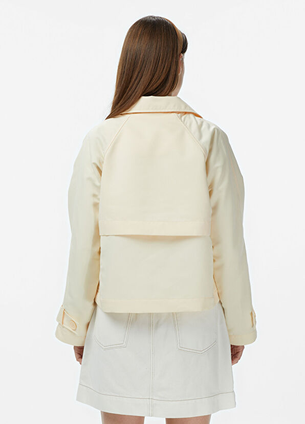 Bej Relaxed Fit Kadın Trençkot - Görsel 3