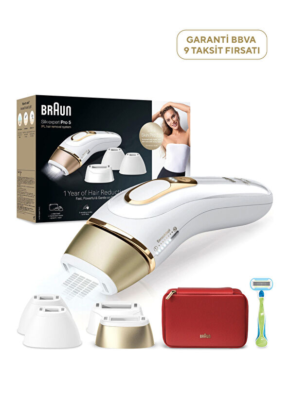 Silk·Expert Pro 5 PL5382 Çanta ve 4 Başlıklı IPL Lazer Epilasyon Aleti + Venus Tıraş Makinesi - Görsel 2