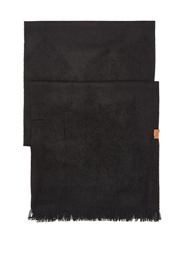 Beymen Club Siyah Püsküllü Erkek Atkı - 1