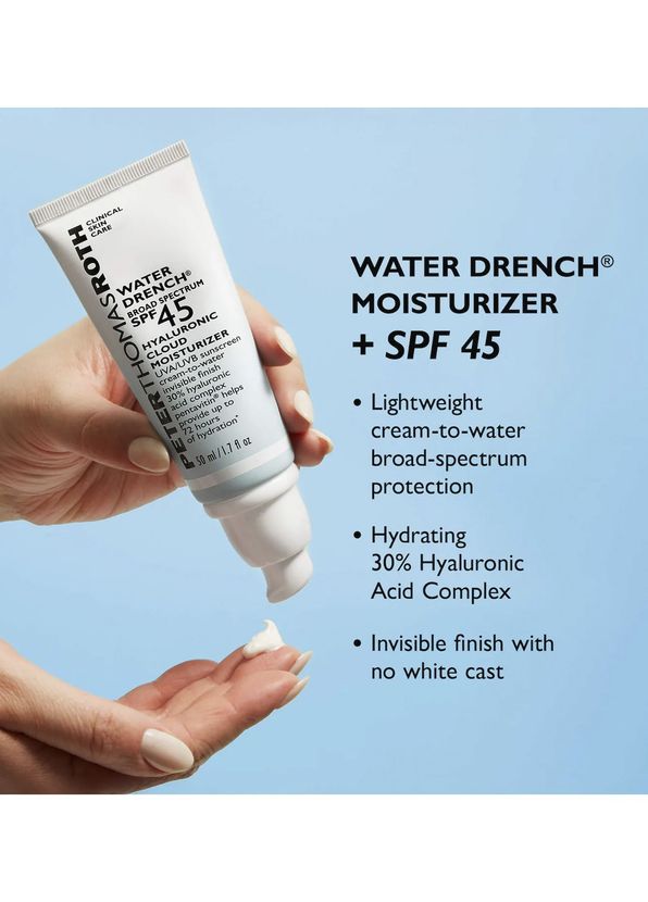 Peter Thomas Roth Water Drench Hyaluronic Hydrating Moisturizer SPF45 Güneş Krem 20 ml - 2