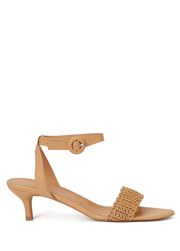 Beymen Club Nude Straw Heeled Sandals - 1