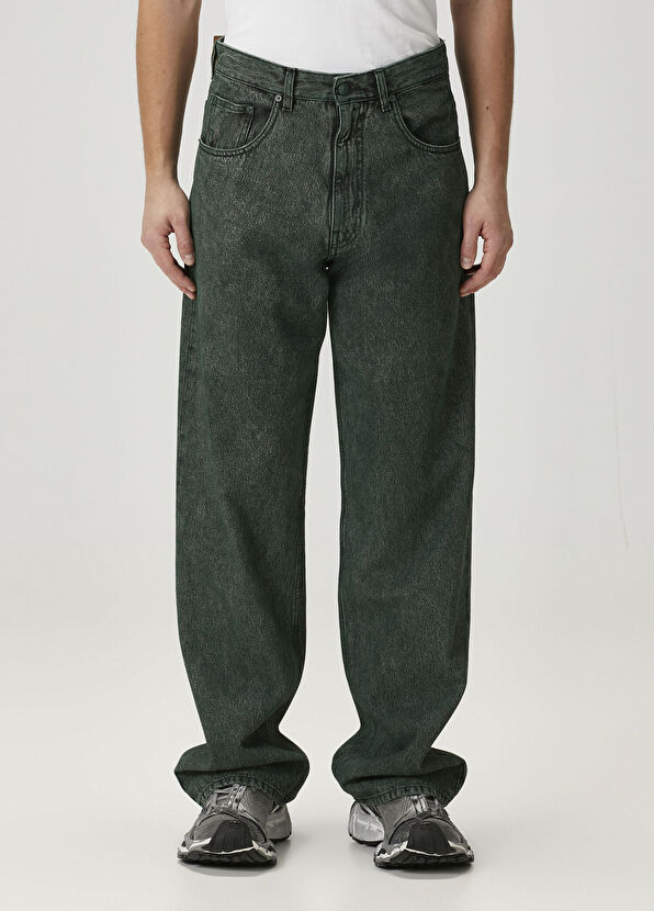 MM6 Maison Margiela Yeşil Jean Pantolon - 2