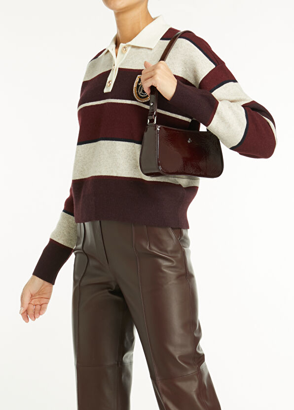 Beymen Club Burgundy Women's Leather Shoulder Bag - 2