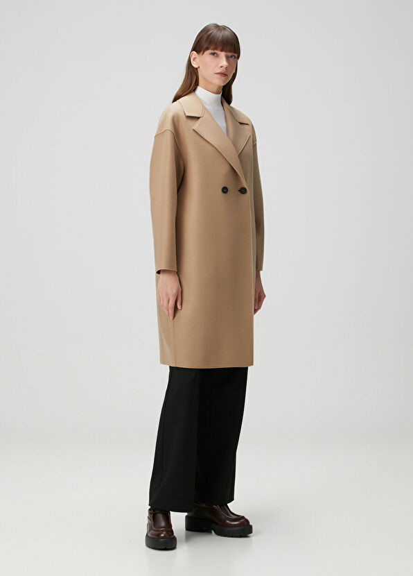 Harris Wharf London Ten Double-Breasted Wool Coat - 2