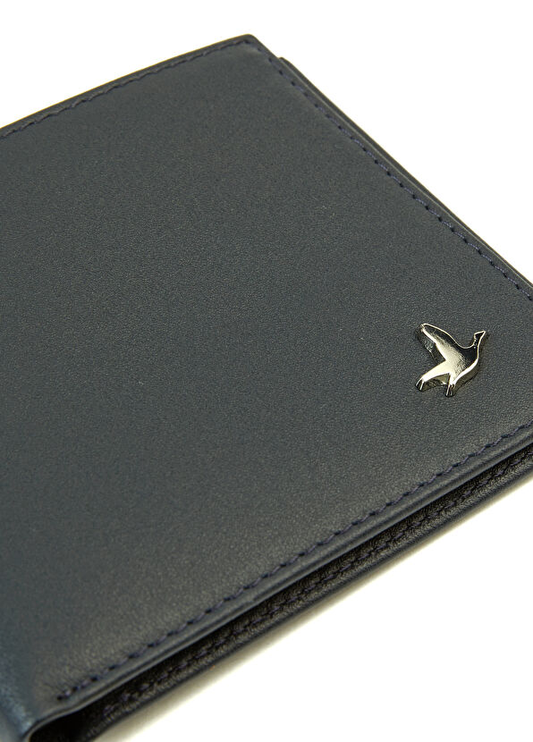 Beymen Club Navy Blue Men's Leather Wallet - 4