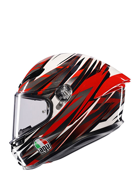 Agv K6 S Reeval White Red Grey Kapalı Unisex Kask - 4
