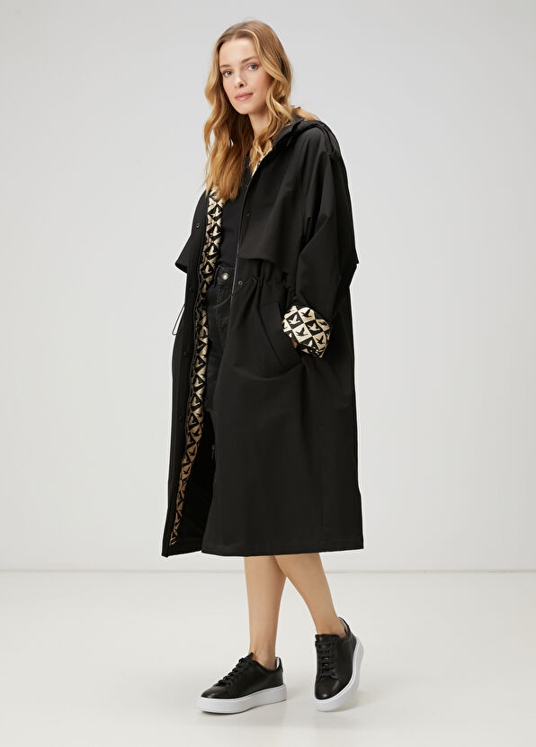 Beymen Club Black Hooded Overcoat - 3