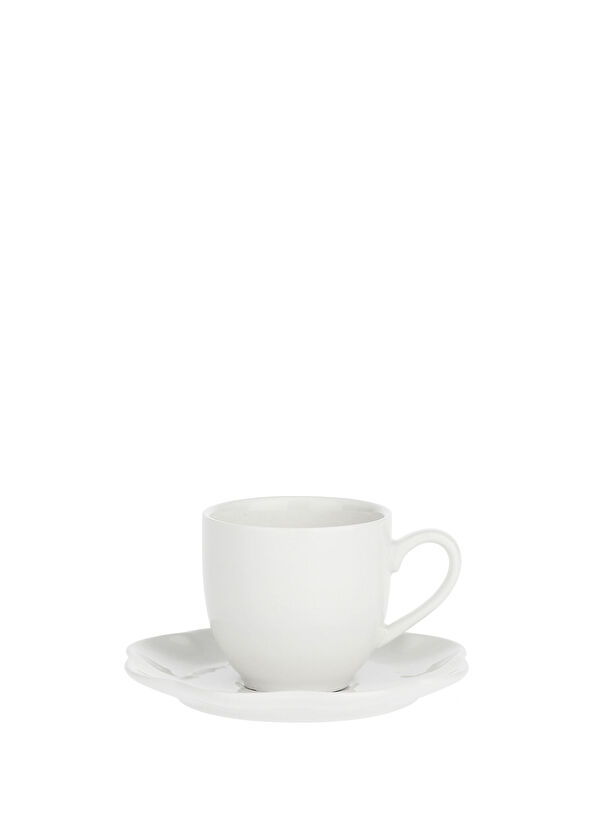 La Porcellana Bianca Villadeifiori Beyaz Porselen Kahve Fincanı - 4