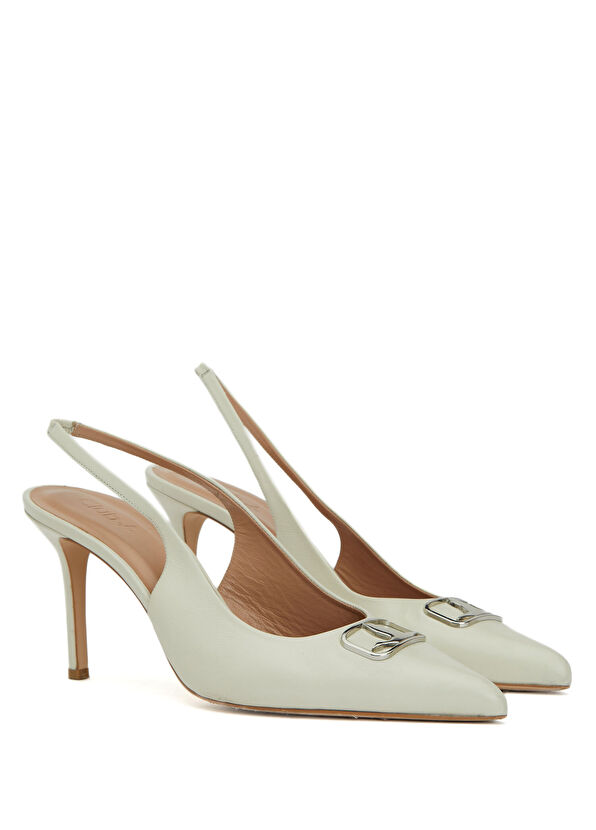 Beymen Club Ecru Leather Pump - 2
