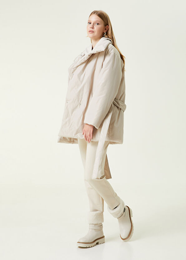 Beymen Club Bej Dik Yaka Puff Mont - 2