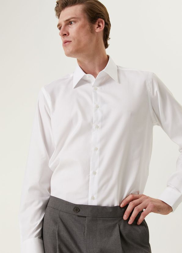 Beymen Bes Custom Fit Beyaz Gömlek - 2