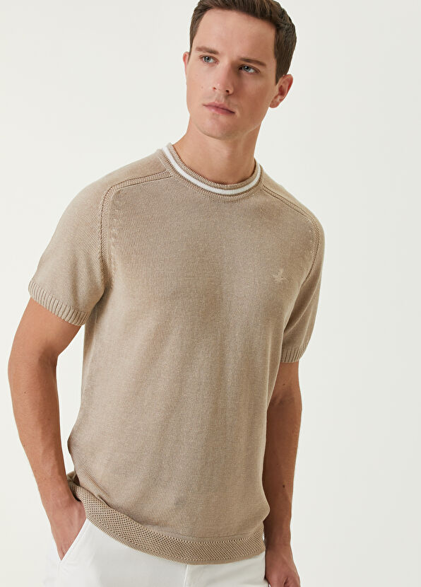 Beymen Club Bej Kısa Kollu Keten Kazak - 2