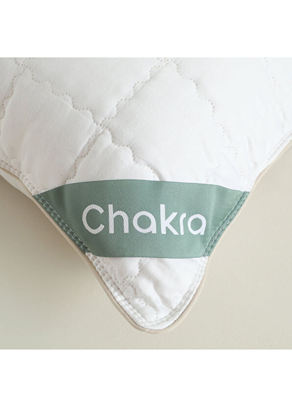 Chakra Kapok Pamuklu Beyaz Yastık 50x70 cm - 2