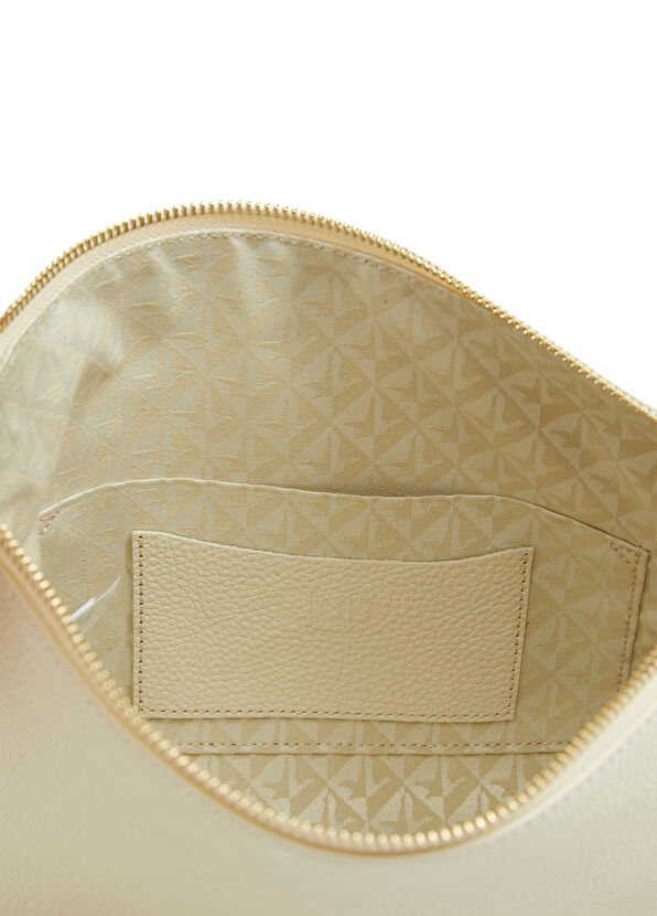 Beymen Club Ekru Çift Askılı Kadın Deri Çanta - 4