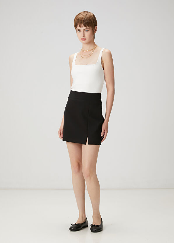 Beymen Club Off White Ribbed Fit Tank Top - 2