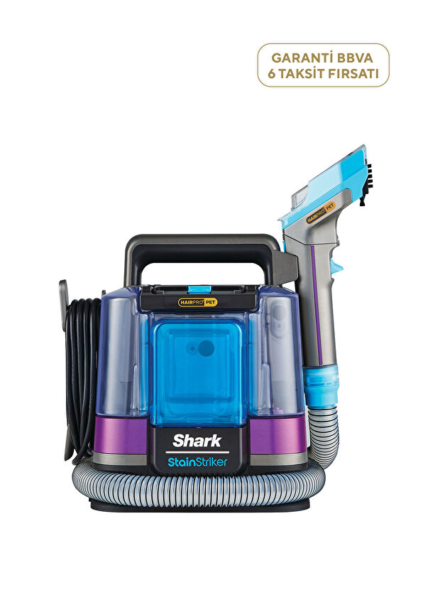 Shark StainStriker HairPro Pet Başlıklı Koltuk Yıkama ve Leke Çıkarma Makinesi - 1