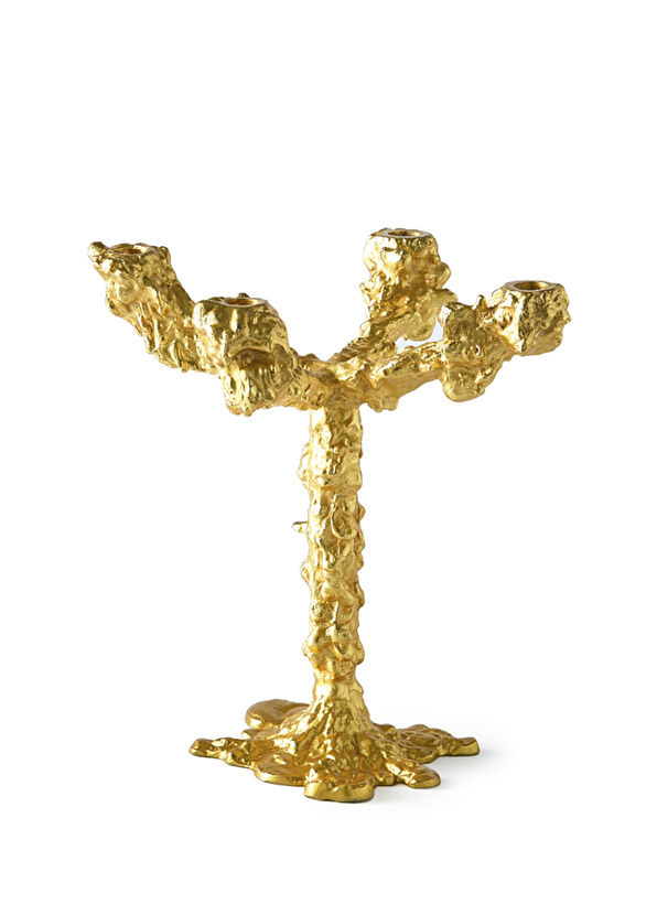 Pols Potten Drip Gold Candlestick - 1
