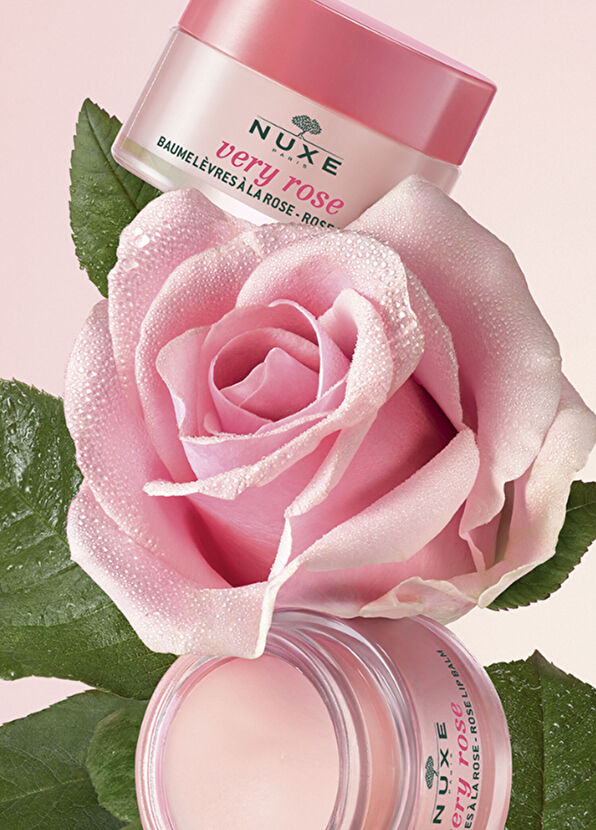 Nuxe Very Rose Lip Balm + Plumping Lip Care Serum + Make-up Remover Water 50 ml Skin Care Set - 4