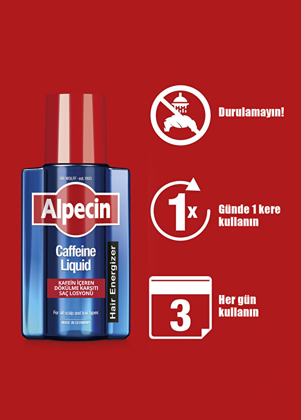 Alpecin Caffein Liquid Kafeinli Dökülme Karşıtı Saç Losyonu - 3
