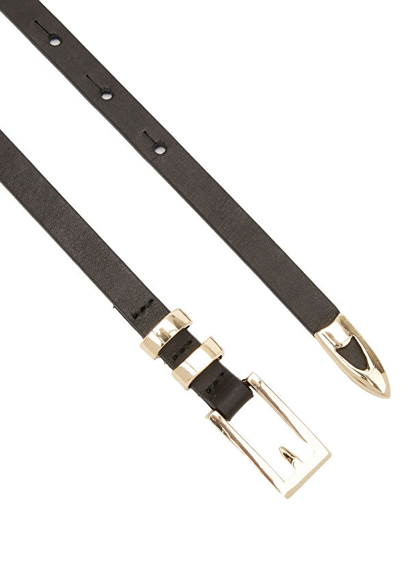 Beymen Club Siyah Kadın Deri Kemer - 2