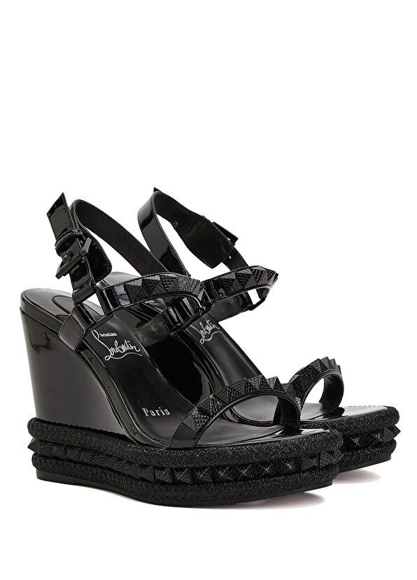 Pyra Clou Siyah Kadın Deri Espadril - Görsel 3