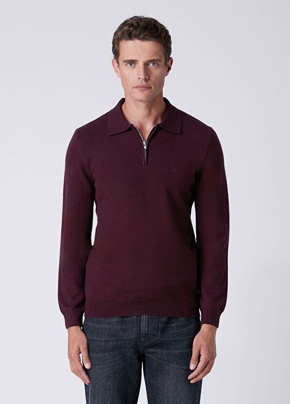 Beymen Club Plum Polo Sweater - 1