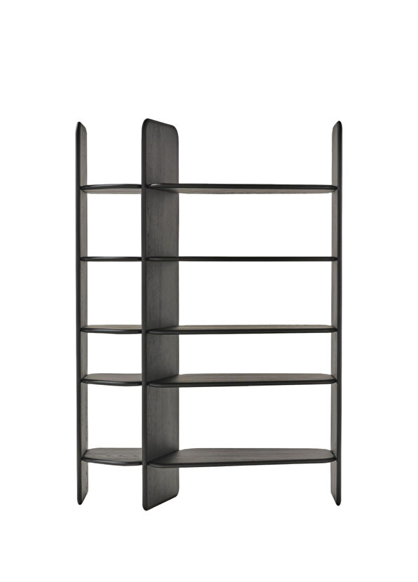 Gajah Libro Black Wood Bookcase - 1