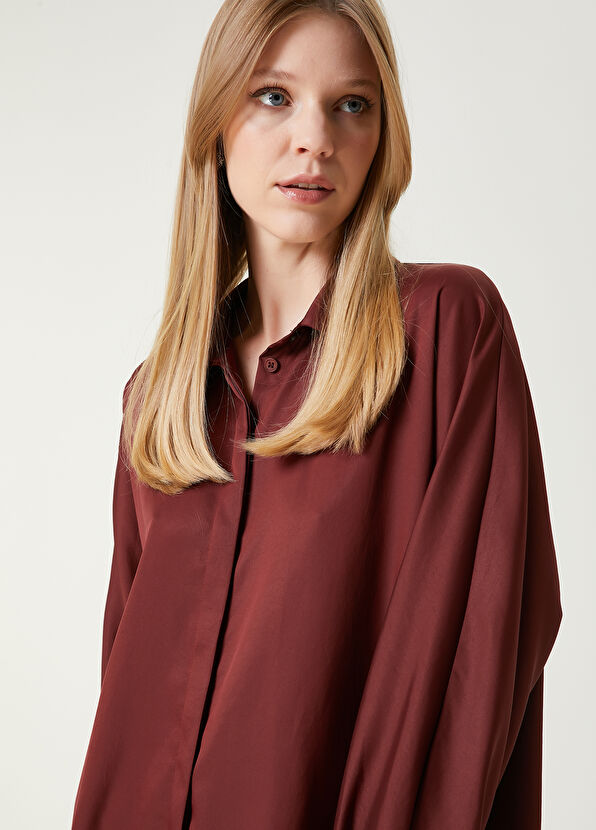 Beymen Club Bordo Twill Gömlek - 2