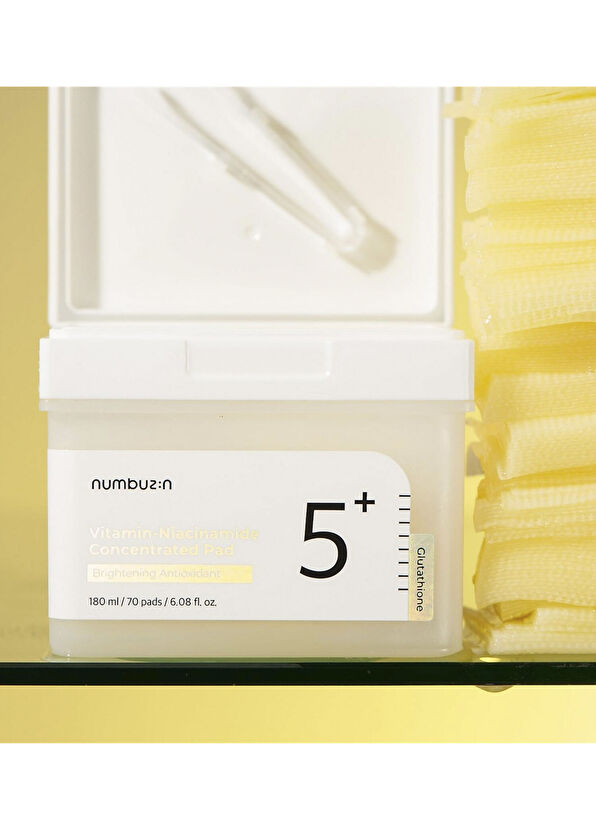Numbuzin No.5 Vitamin Niacinamide Concentrated Skin Tone Equalizing and Anti-Dark Spot Tonic Pad 180 ml - 4