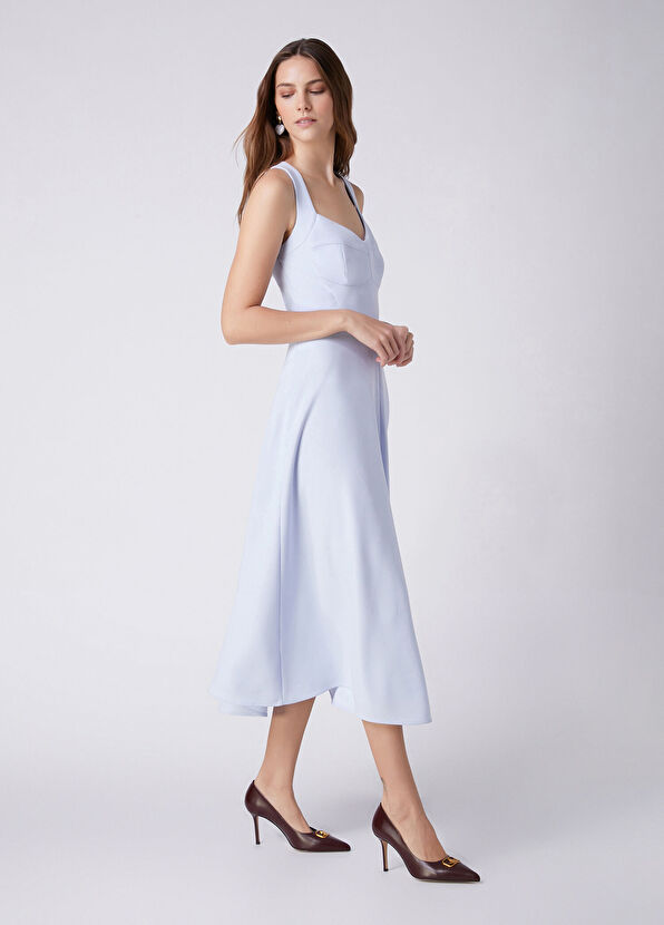 Beymen Club Açık Mavi Midi Elbise - 4