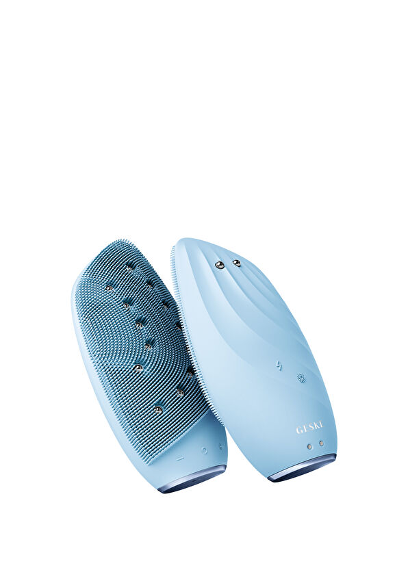 Geske Sonic Thermo Mavi 8'i 1 Arada Yüz Temizleme Fırçası ve Yüz Gerdirici Cilt Temizleme Cihazı   - 1