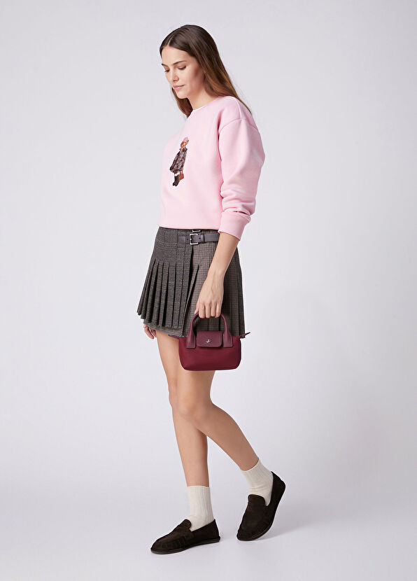 Beymen Club Pembe Taşlı Köpek Baskılı Sweatshirt - 3