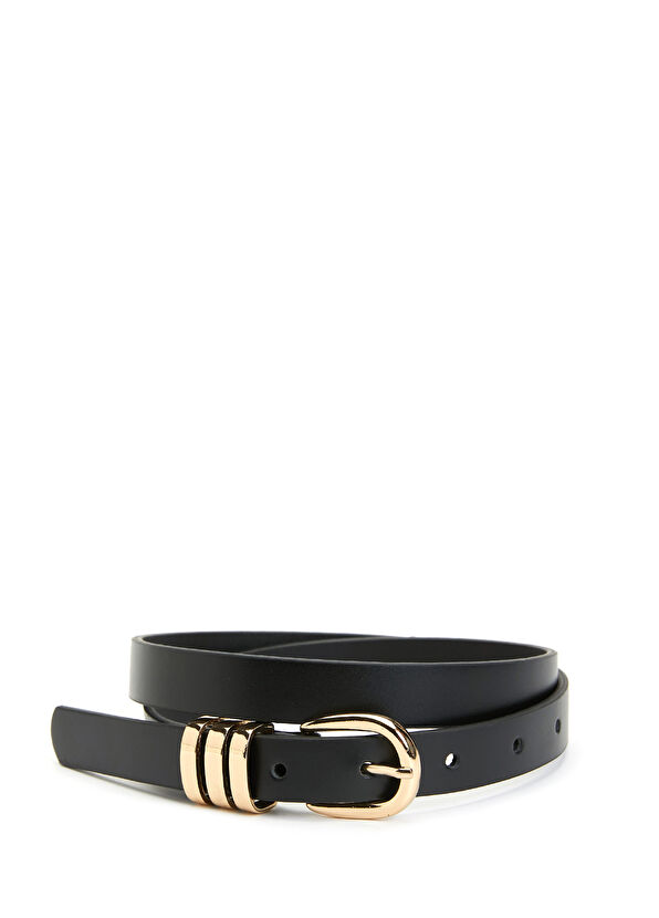 Beymen Club Siyah Kadın Deri Kemer - 1