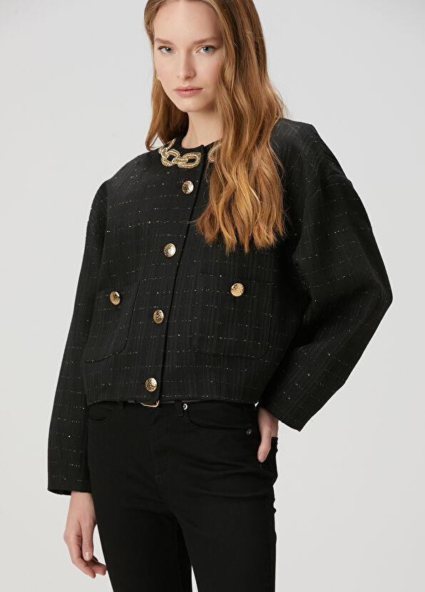 Beymen Club Siyah Simli Ceket - 4