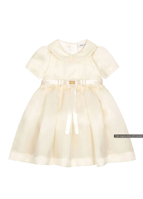 Dolce&Gabbana Beyaz Kız Çocuk Elbise - 1