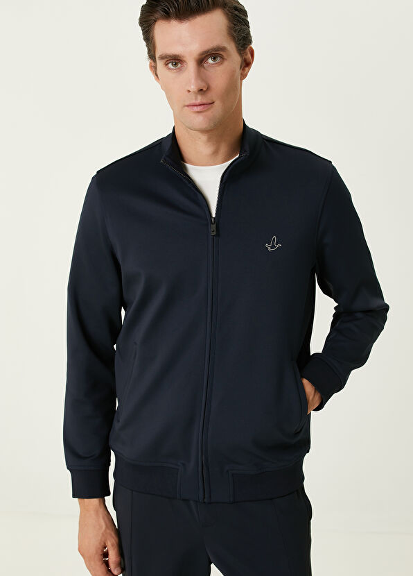 Beymen Club Navy Blue Logo Sweatshirt - 2