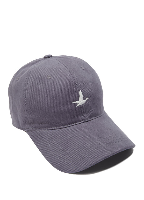Beymen Club Antrasit Logo Nakışlı Erkek Gabardin Şapka - 1