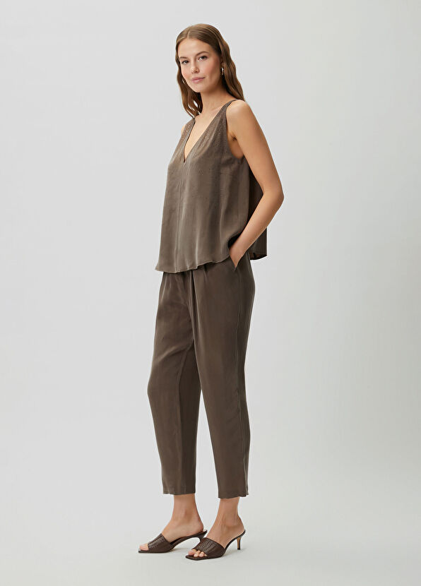 Beymen Club Kahverengi Hotfix Taşlı Bluz - 3