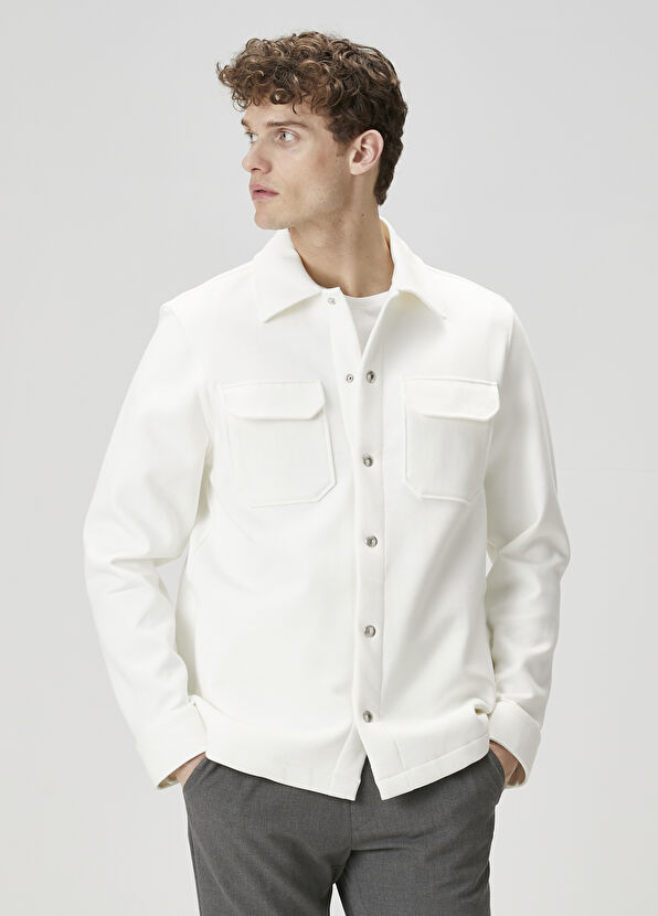 Beymen Club Beyaz Dış Gömlek - 1