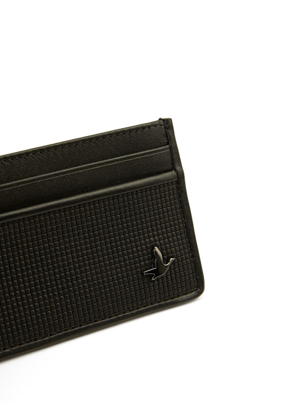 Beymen Club Siyah Kare Dokulu Erkek Deri Kartlık - 3