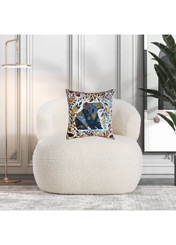 Un Poco Australian Nature İpek Kırlent 45x45 cm - 2